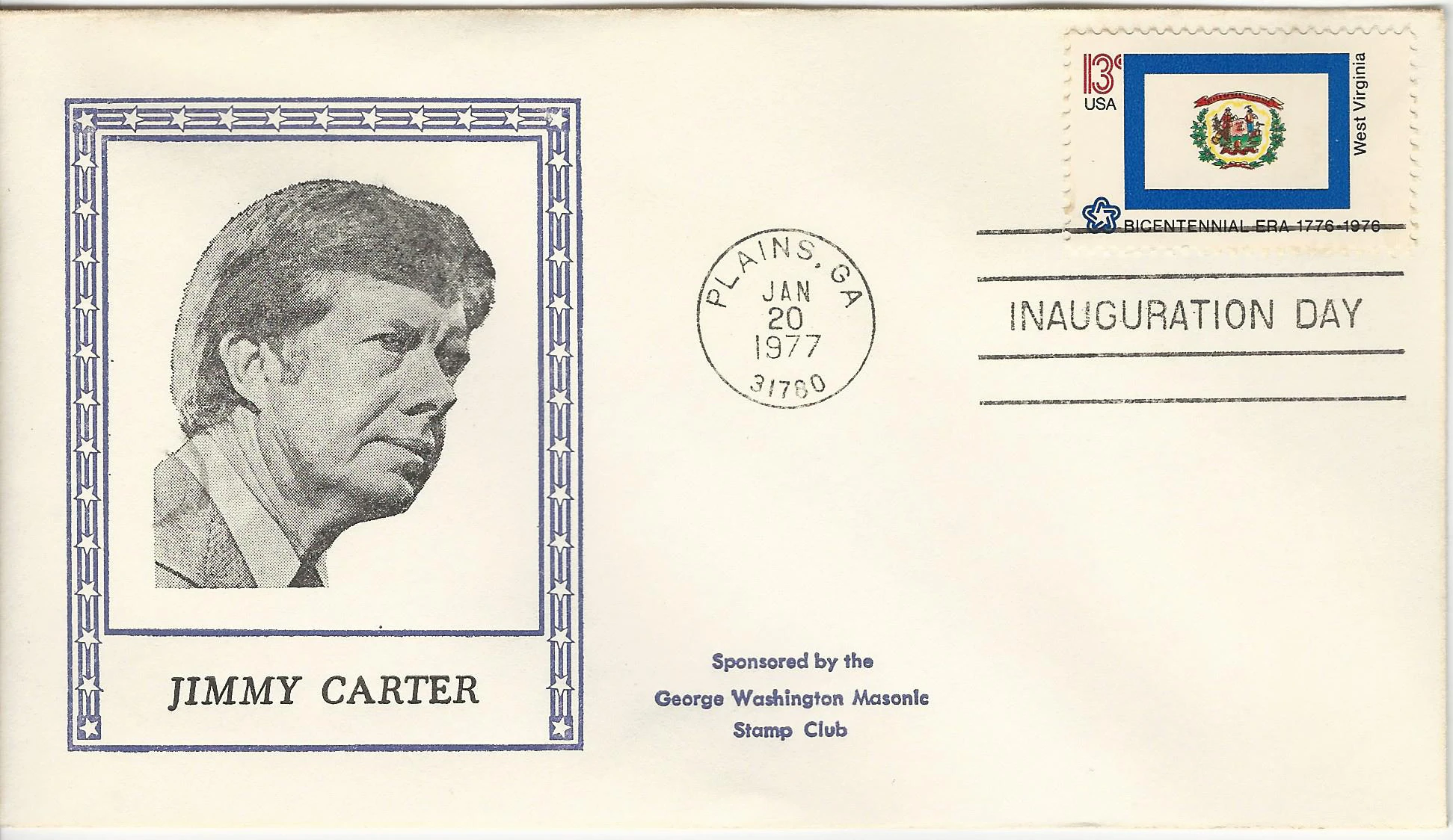Inauguration Jimmy Carter Postmark #1: Washington, DC —&hellip;